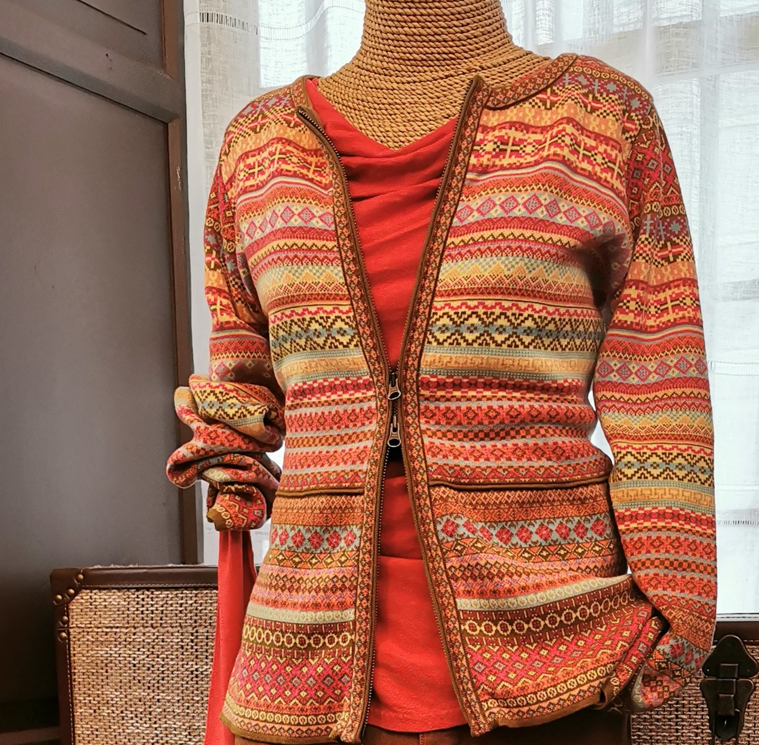 Bunte Baumwoll-Jacken